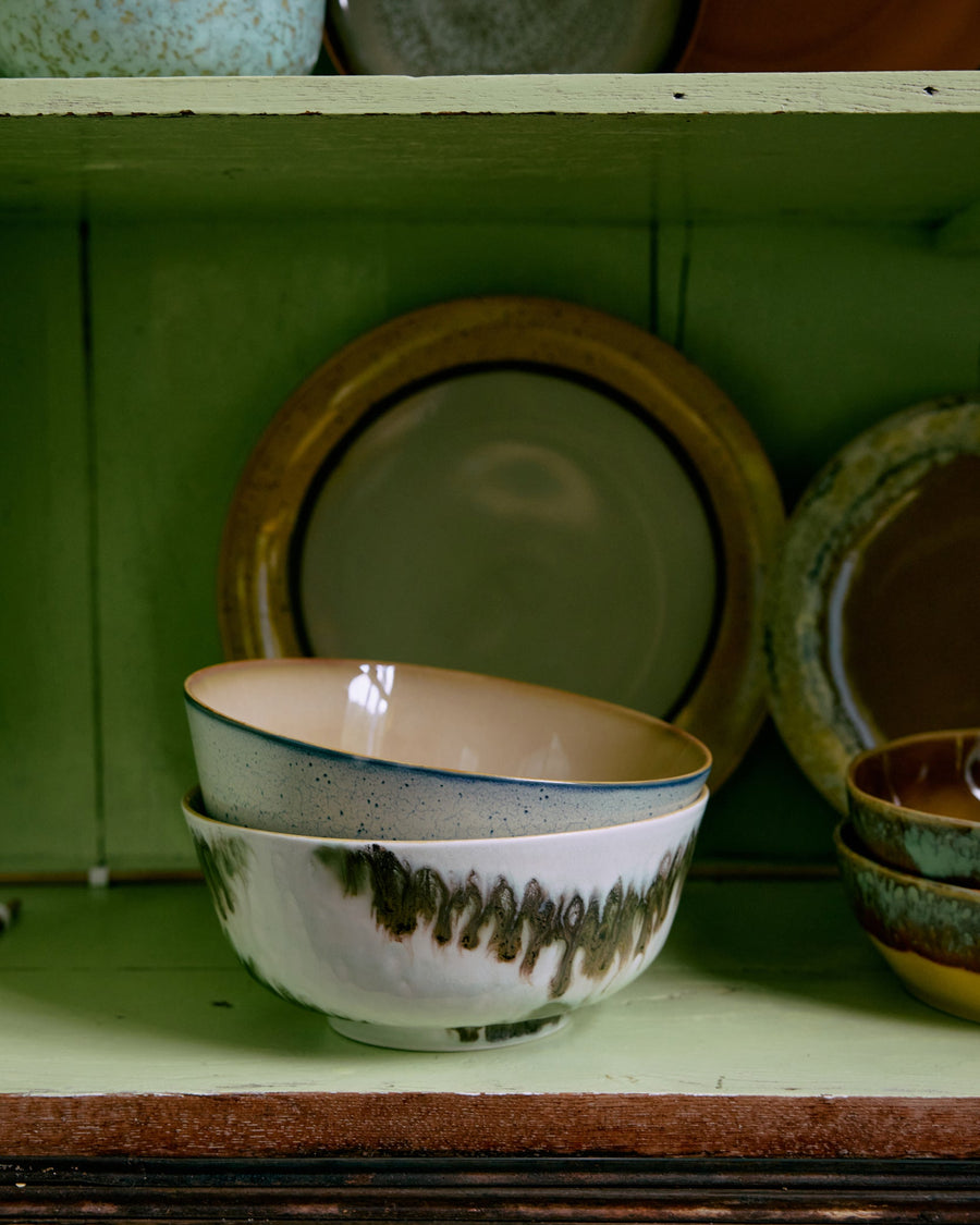 Hkliving 70s ceramics ramen bowls minimalist set of 2