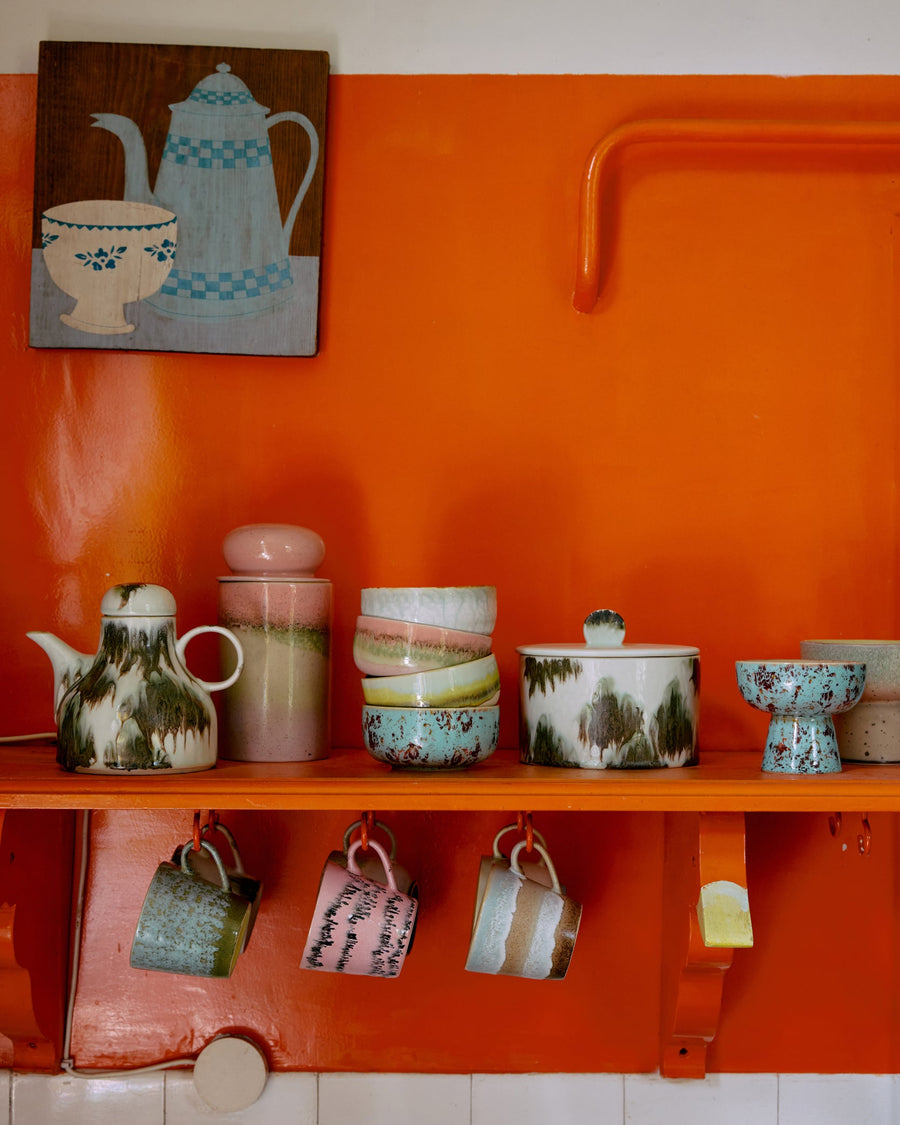 Hkliving 70s ceramics cappuccino mug skyline