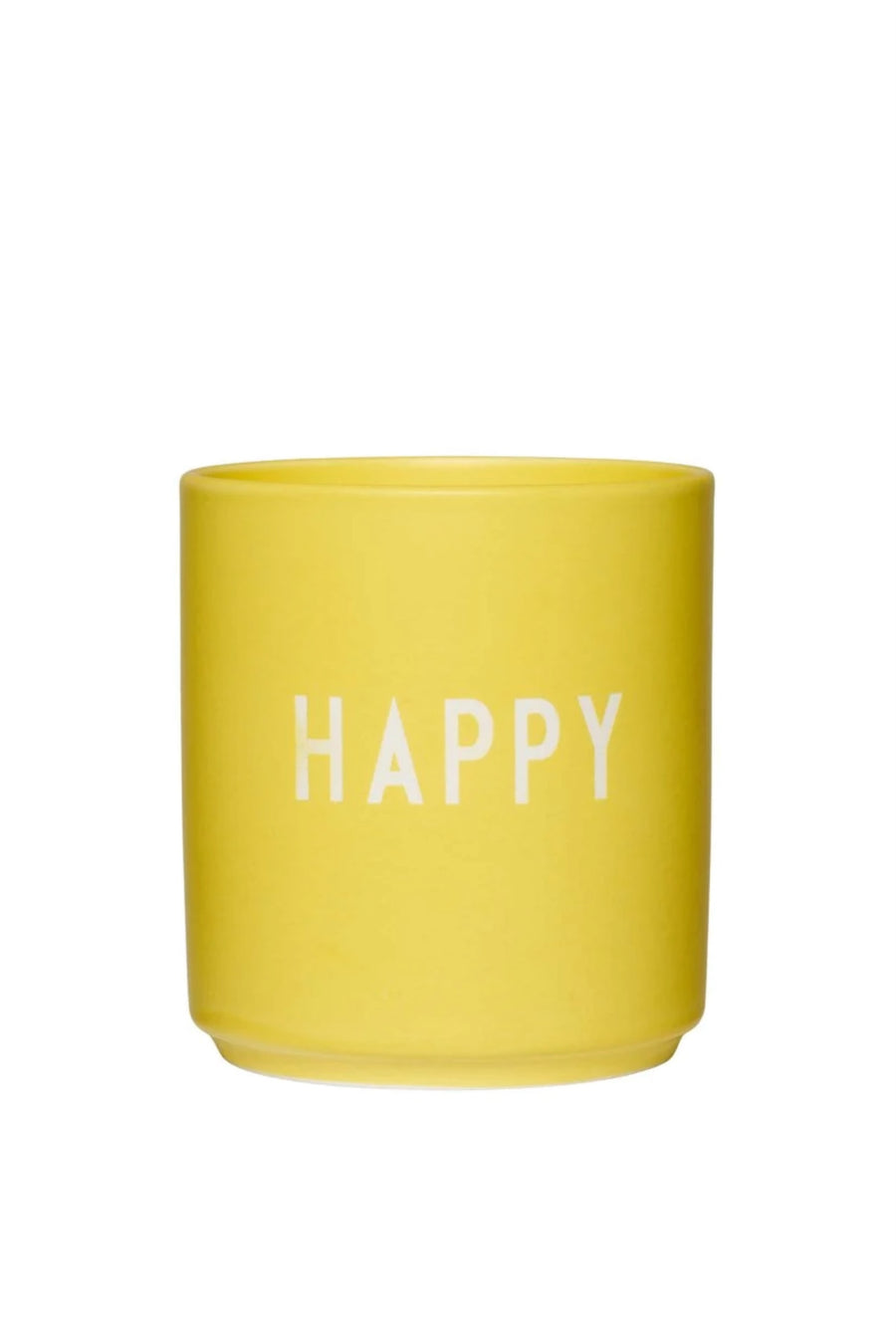 Design Letters Favorite Cup Happy gelb