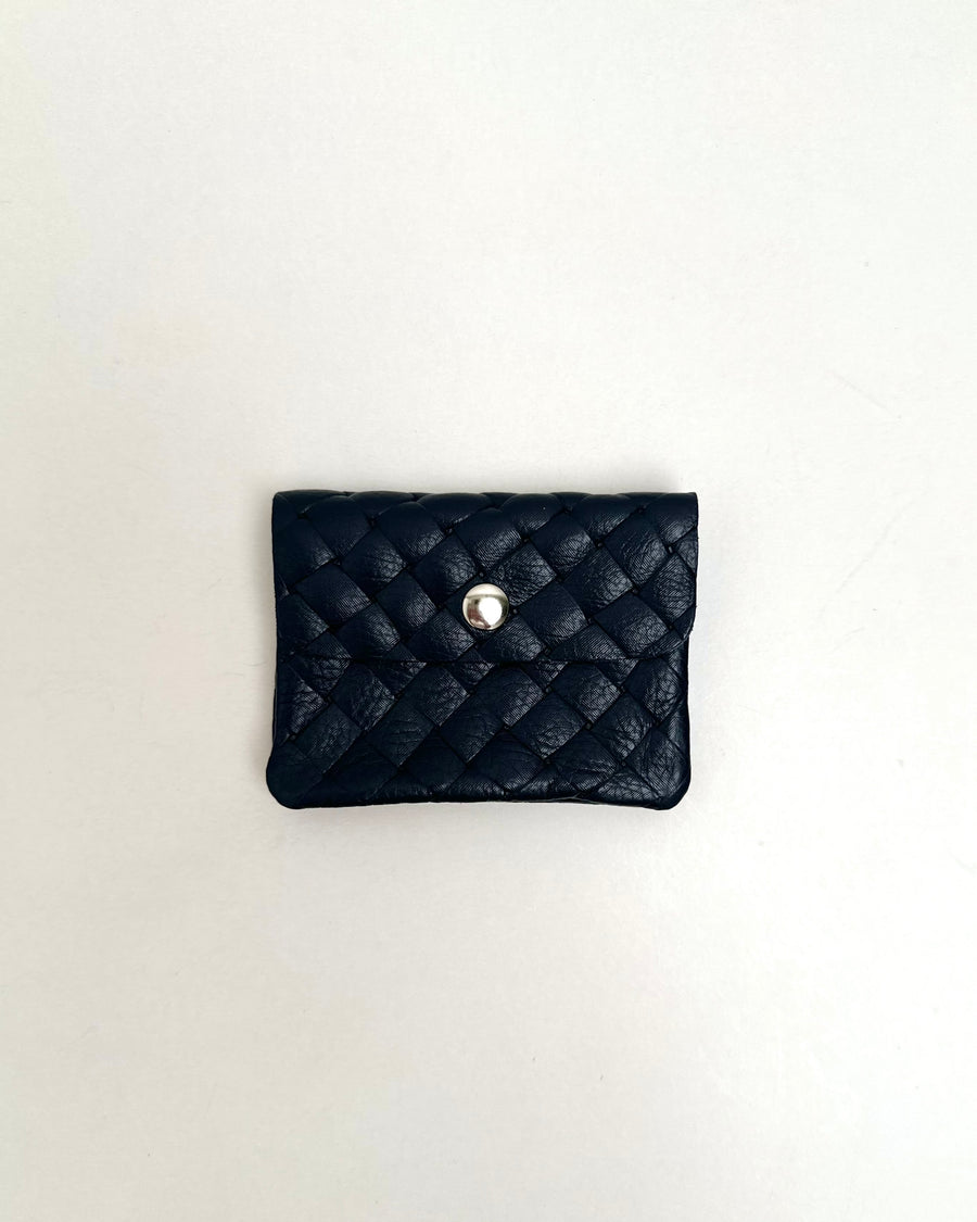 jackieandkate Portemonnaie geflochten navy