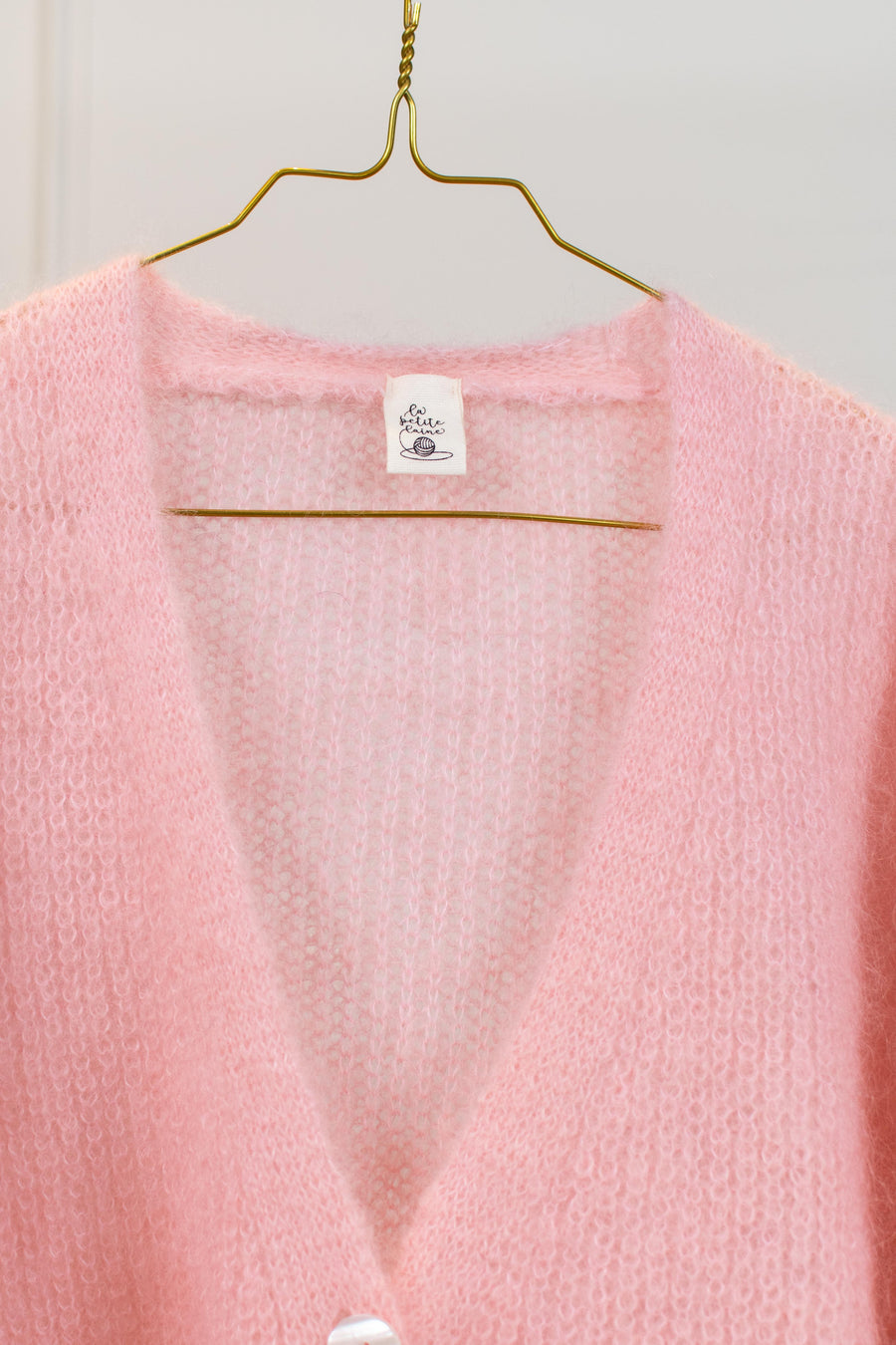 La petit laine Cardigan rosa