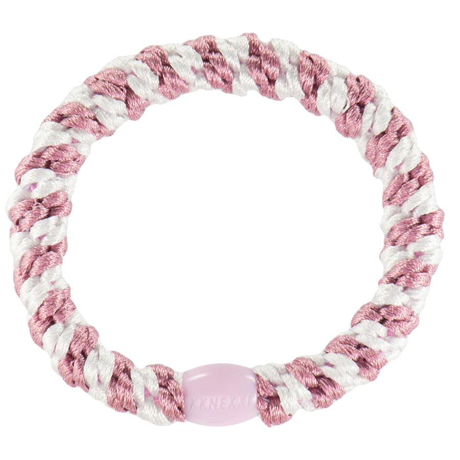 Kknekki Haargummi Old Pink-White Stripe