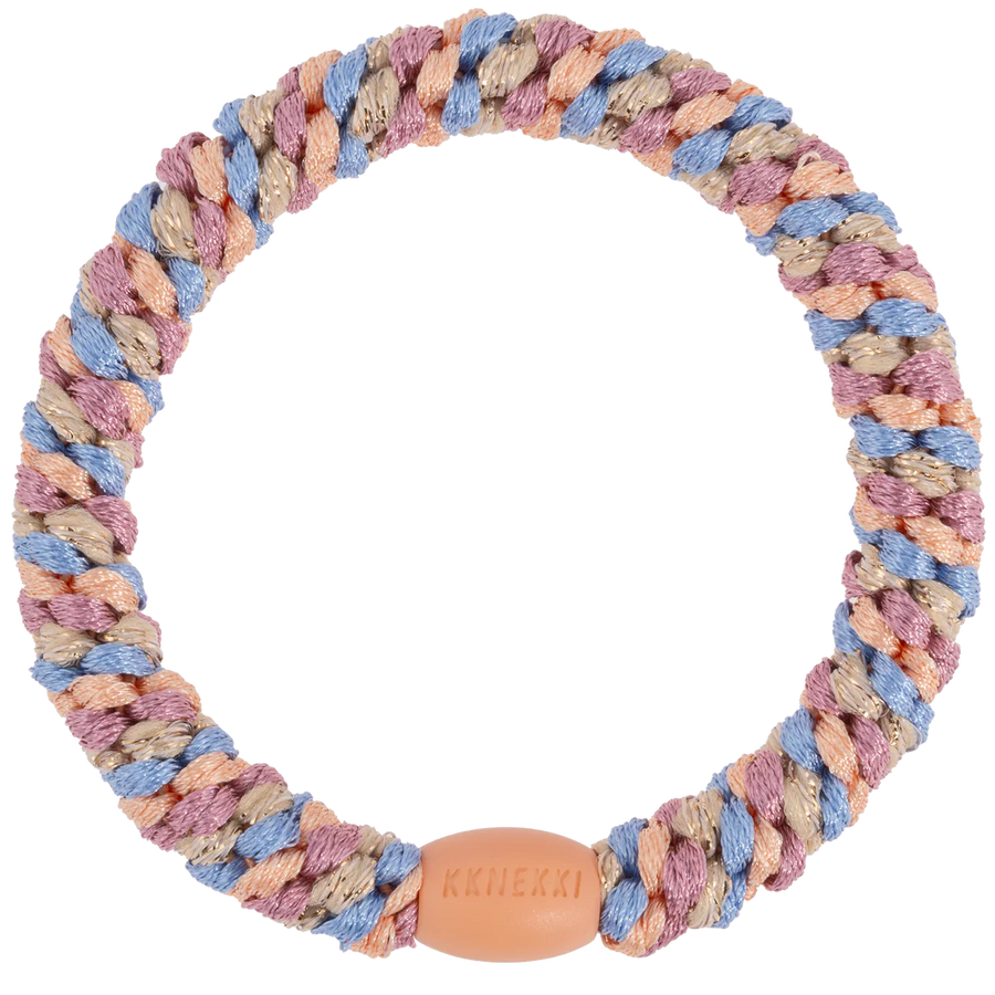 Kknekki Haargummi Mix Peach Blue Glitter