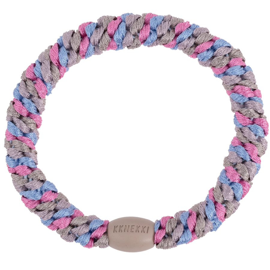 Kknekki Haargummi Mix Sky Blue Pink Glitter