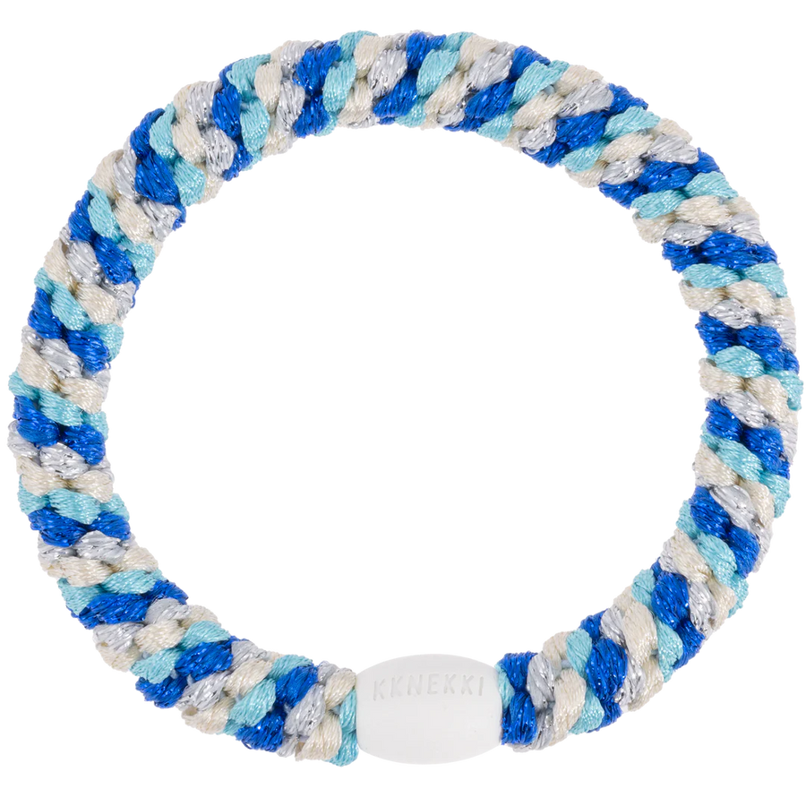 Kknekki Haargummi Mix Electric Blue Turqouise Glitter