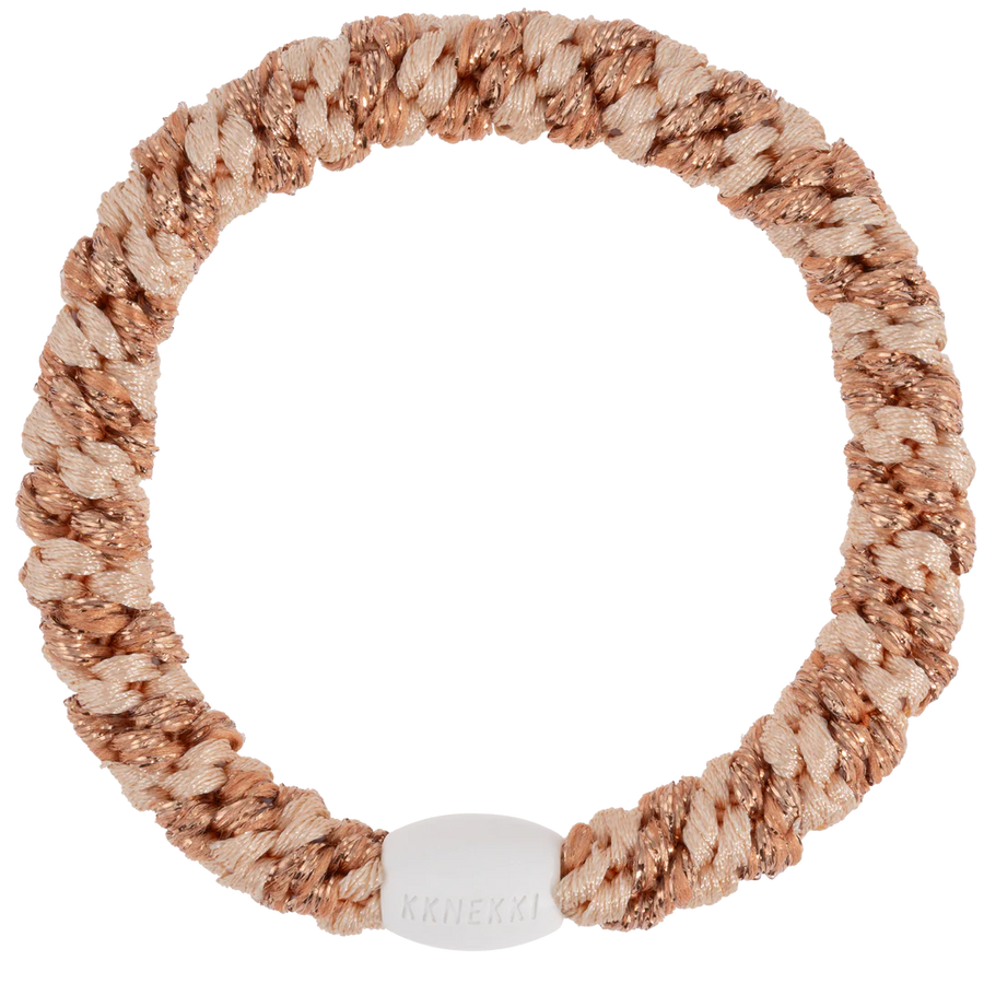 Kknekki Haargummi Rosegold Glitter Powder Stripe