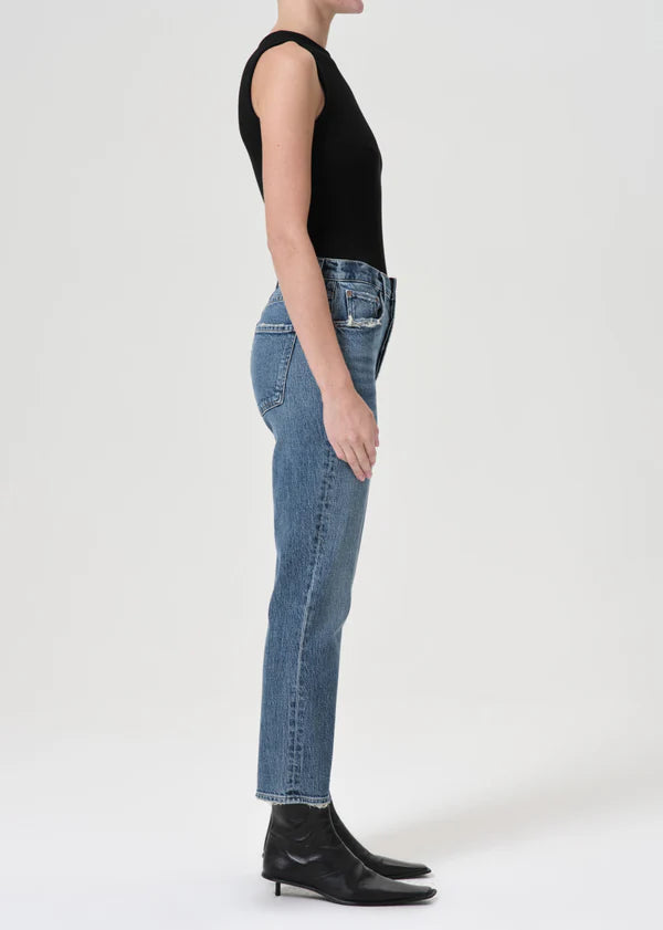 Agolde Denim Riley in moore stretch