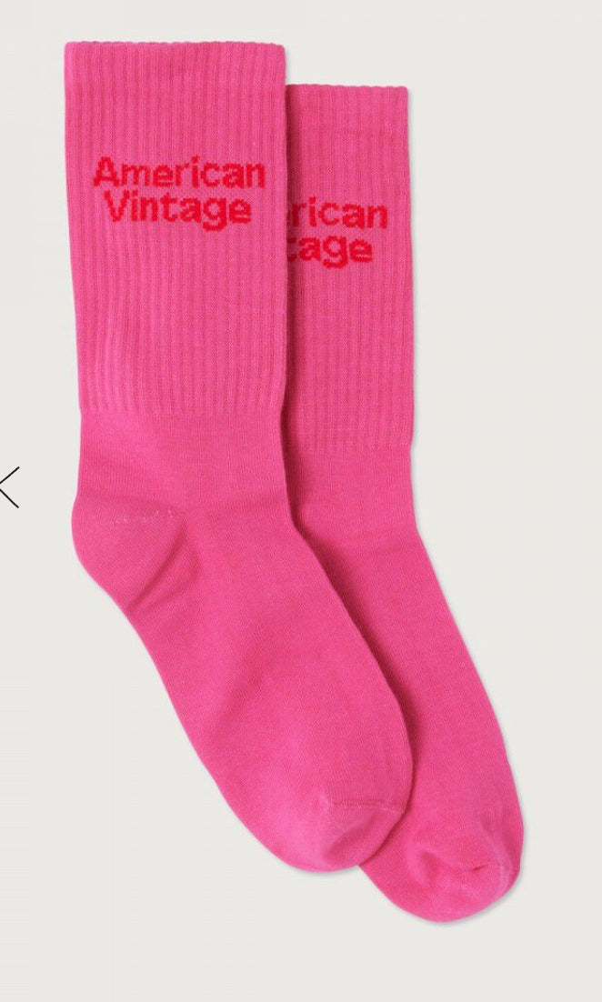 American Vintage Socken Clypsun erdbeer