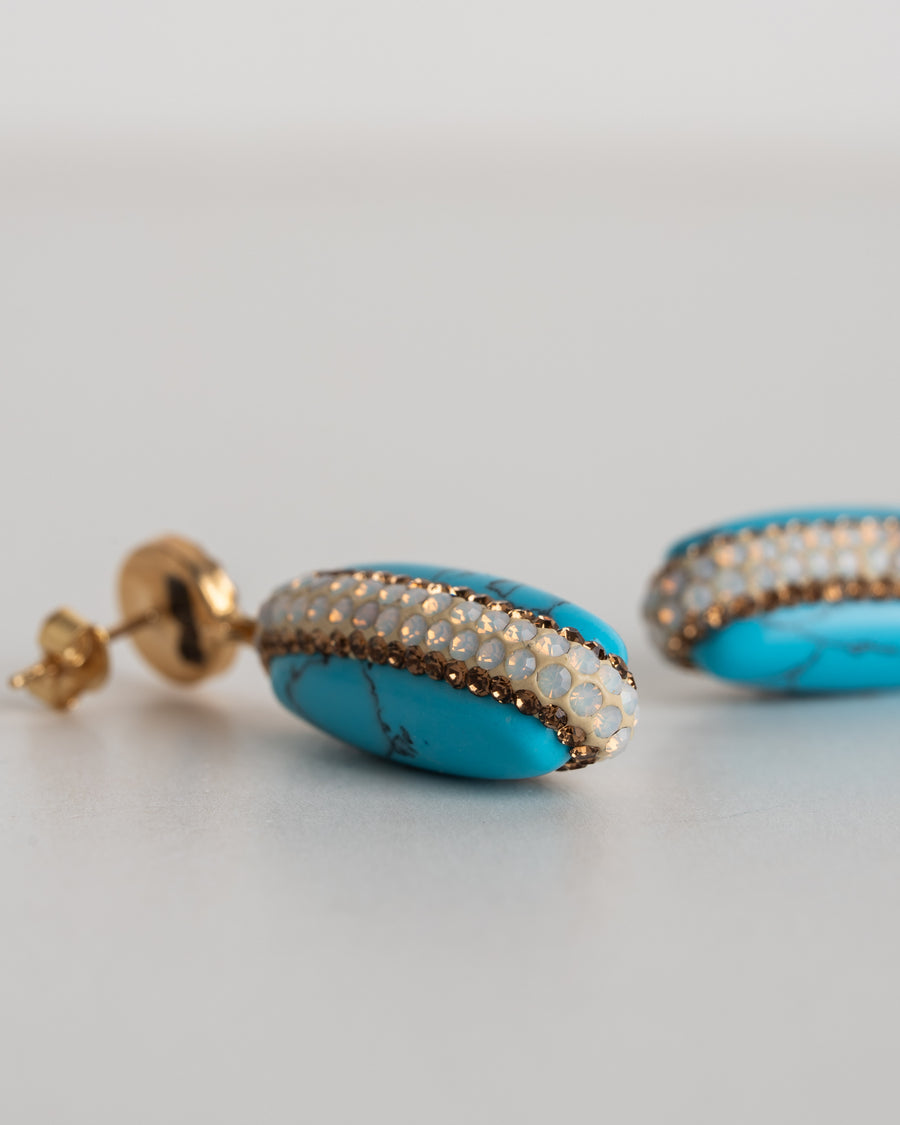 Soru Ohrring double sided earring turqise