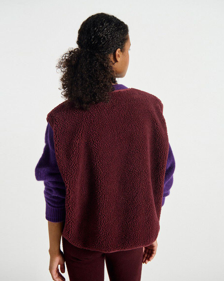American Vintage Weste Hoktown bordeaux