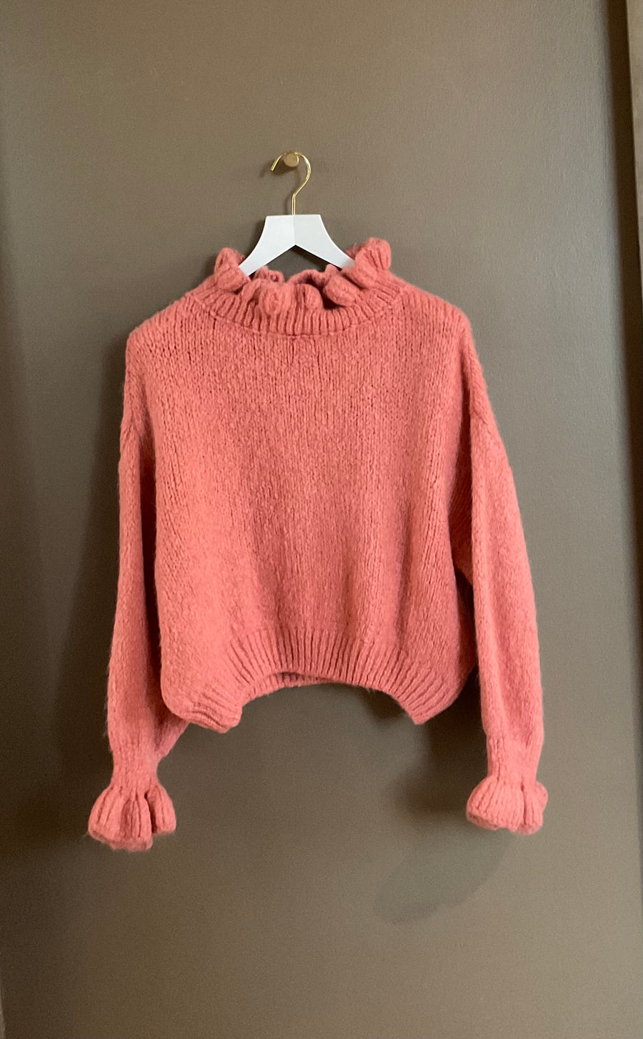 jackieandkate Pullover Ruffle apricot