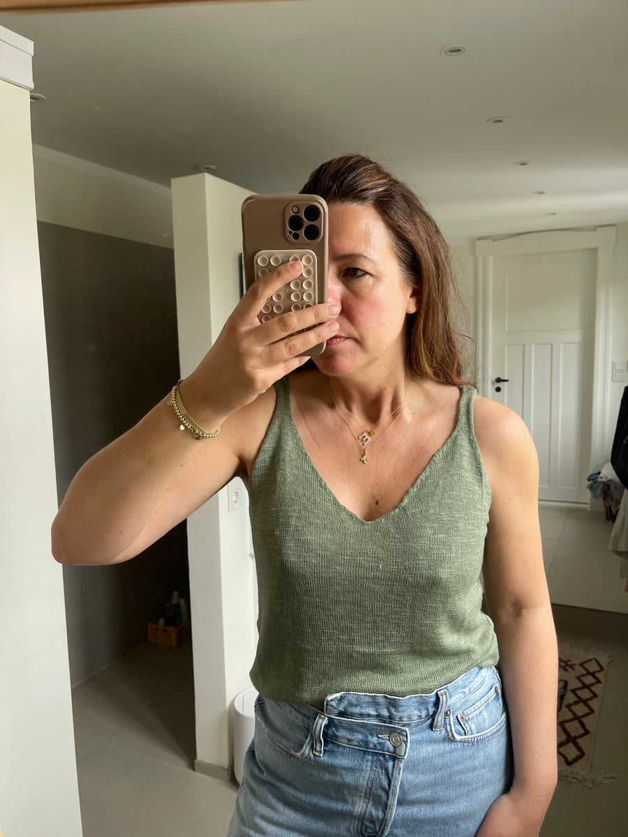 jackieandkate Top Tildah olive