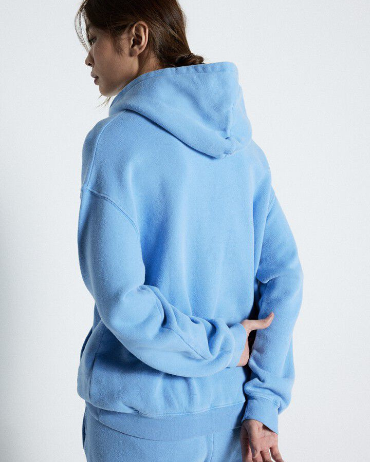 American Vintage Hoodie Izubird celeste