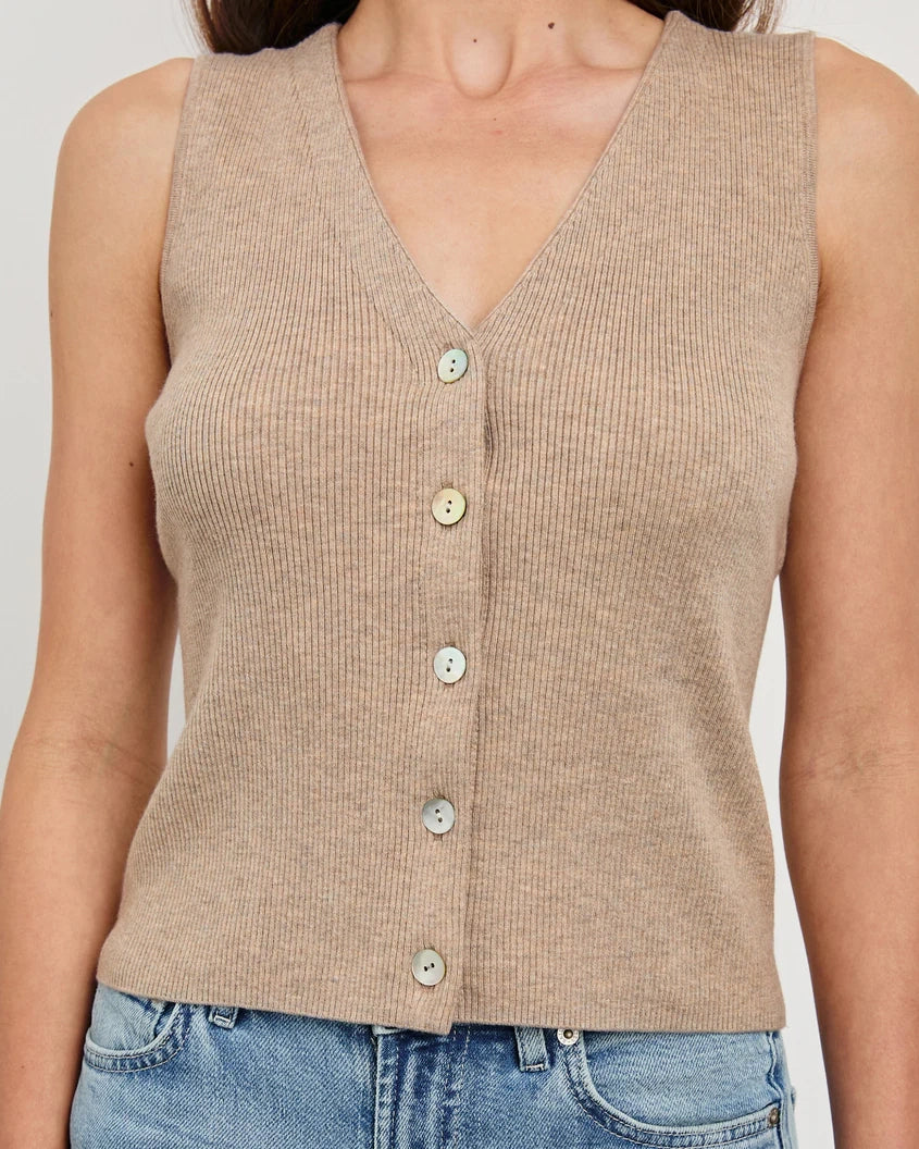 Rails Rosa Weste Oatmeal