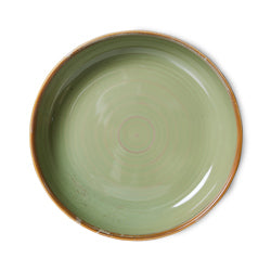 HKliving home chef M ceramics deep plate moss green M