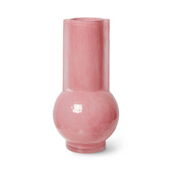 HKliving ceramic glass vase flamingo pink