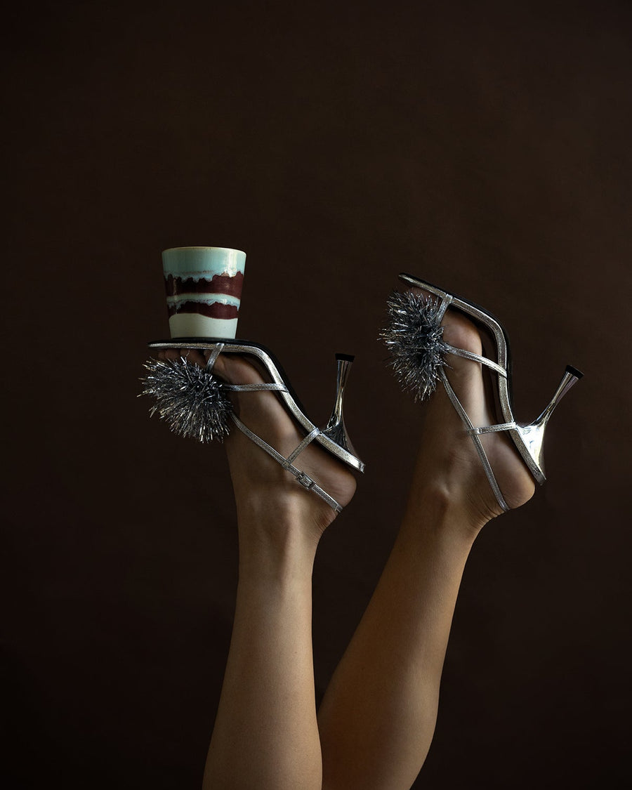 Hkliving 70s ceramics Christmas special frosted leaves