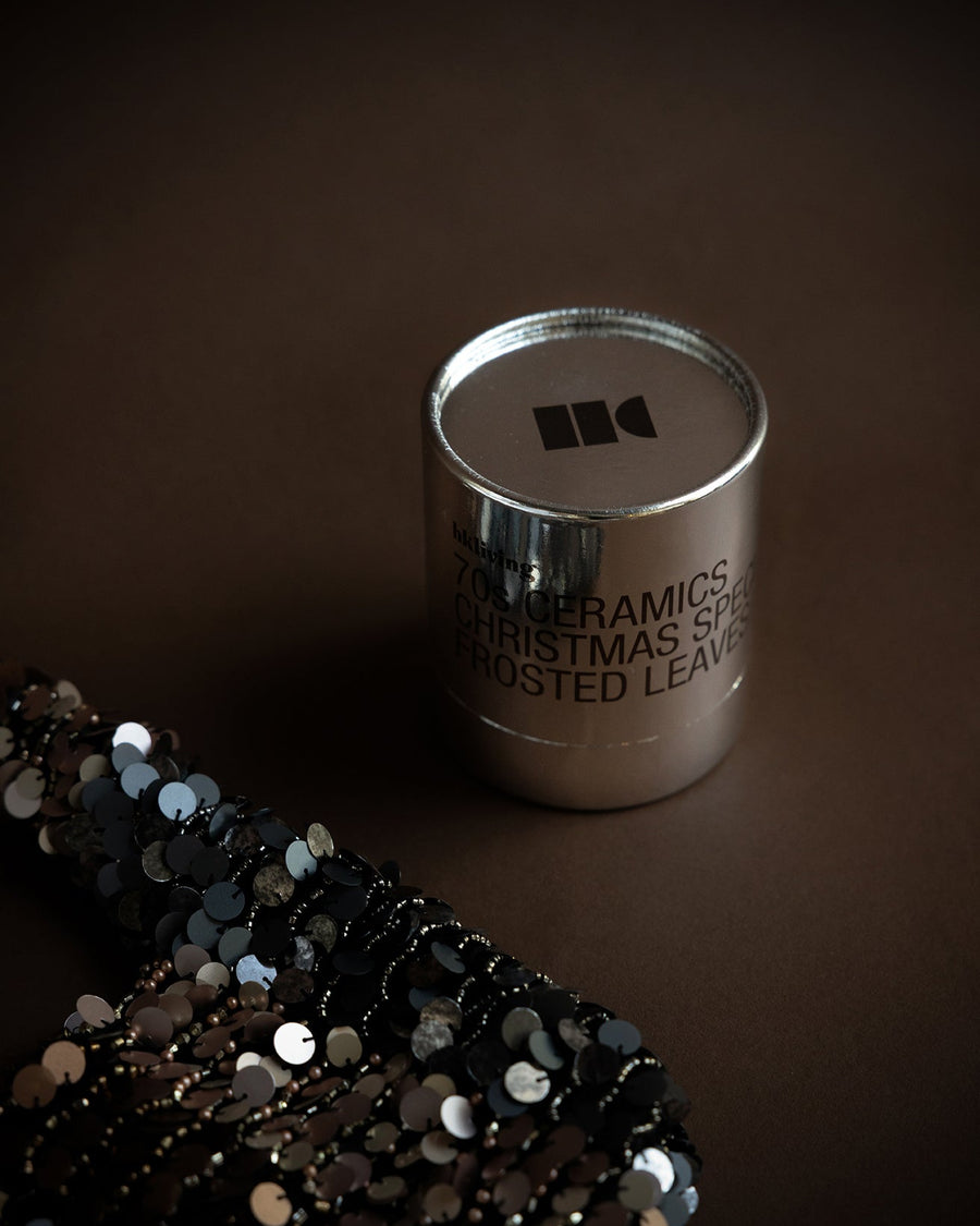 Hkliving 70s ceramics Christmas special frosted leaves