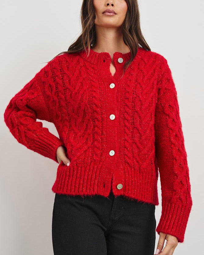 Rails Cardigan Amelie scarlet