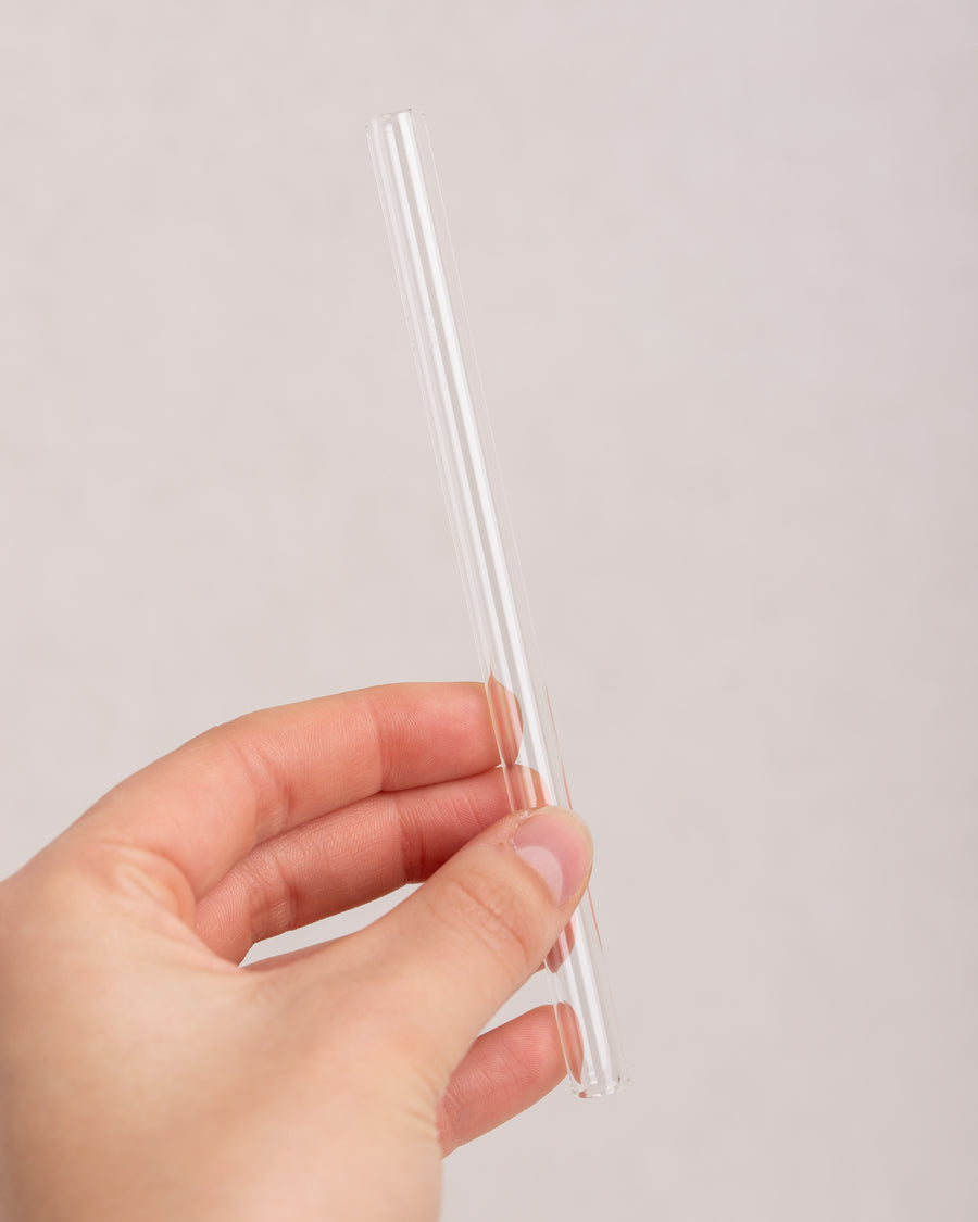 Halm Trinkhalme Glas violett