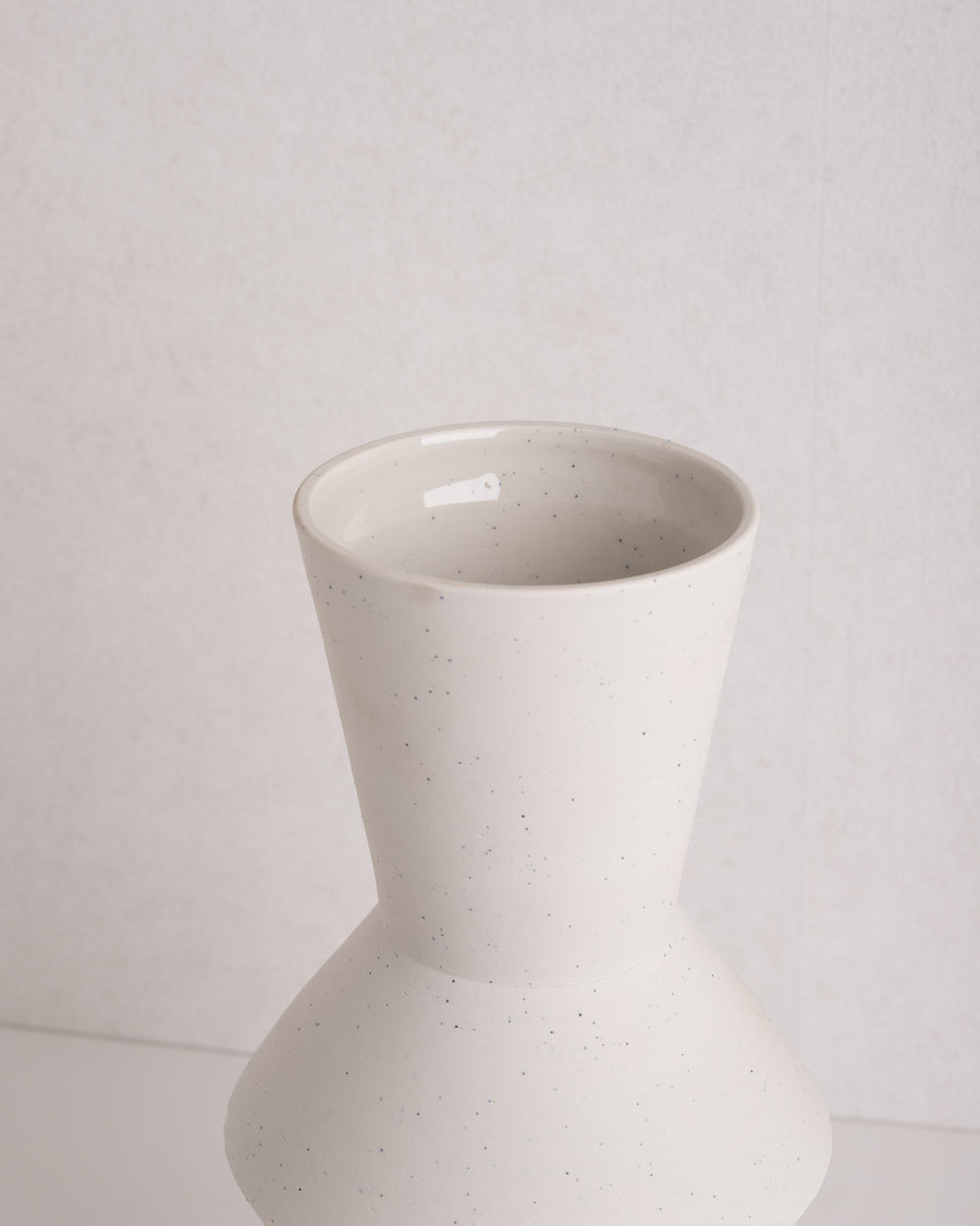 HK Living speckled clay Vase angular L