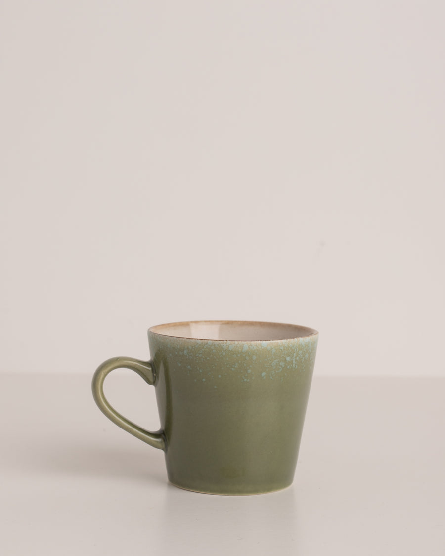 HK Living ceramic 70s cappucino mug grass