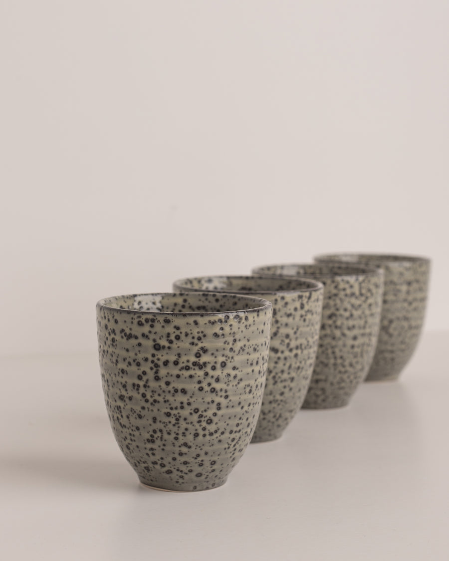 HK Living gradient ceramics mug green set of 4