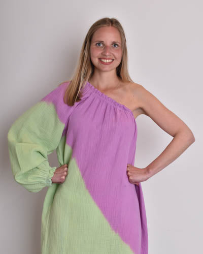 jackieandkate Kleid lila grün