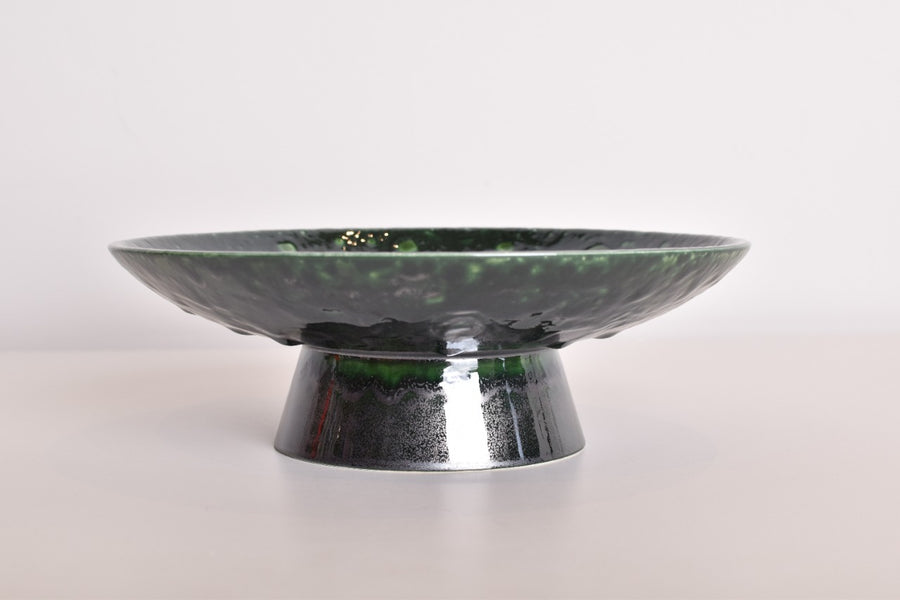 HK Living ceramic bowls L dripping green