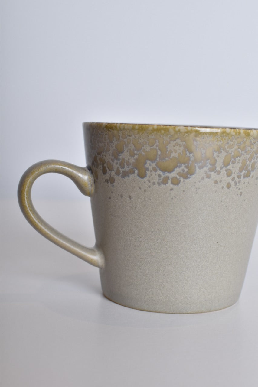 HK Living ceramic 70s cappucino mug bark